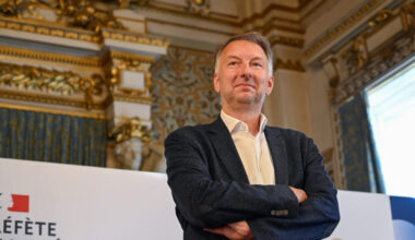 bruno bernard, président de la métropole de Lyon, à la préfecture du Rhône