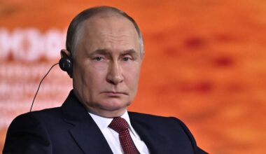 Le président russe Vladimir Poutine au Forum international économique de Saint-Pétersbourg (Russie), le 20 juin 2025.