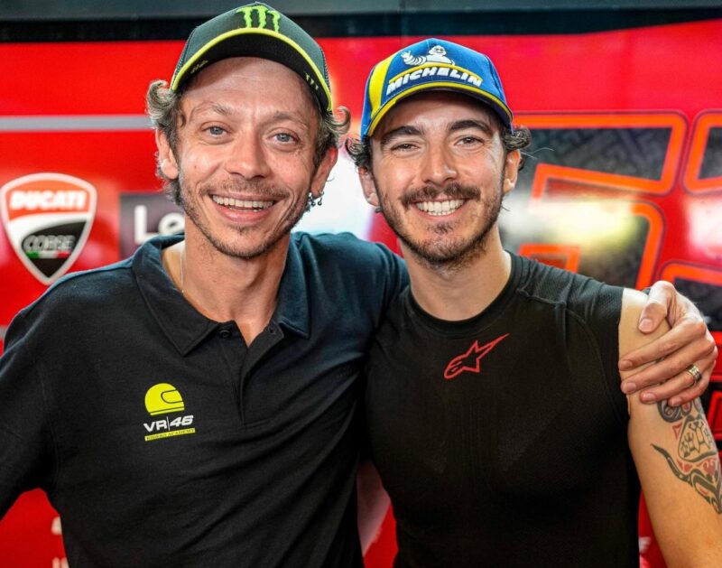 Pecco Bagnaia Valentino Rossi 