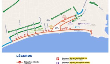 Spectacle de drones, le 6 juin à Nice: les restrictions de circulation