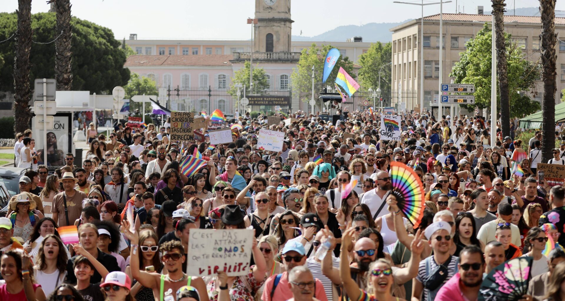 A Toulon, entre 2.000 et 4.000 personnes ont défilé à la marche des fiertés