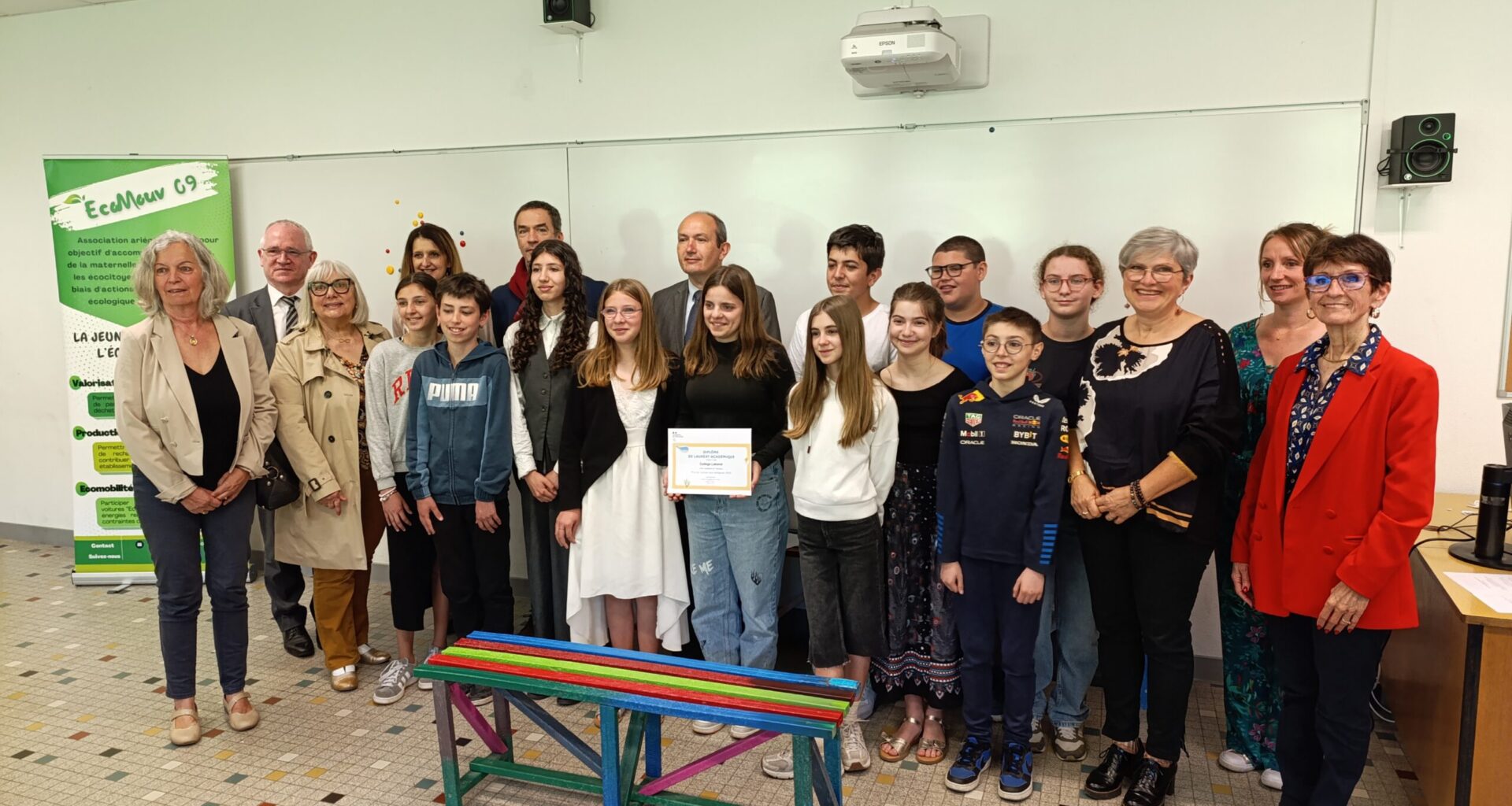 Premier prix académique pour les éco-délégués : le collège de Foix se distingue