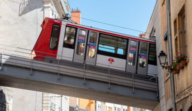 Le funiculaire 1 à l'arrêt à Lyon : voici pourquoi