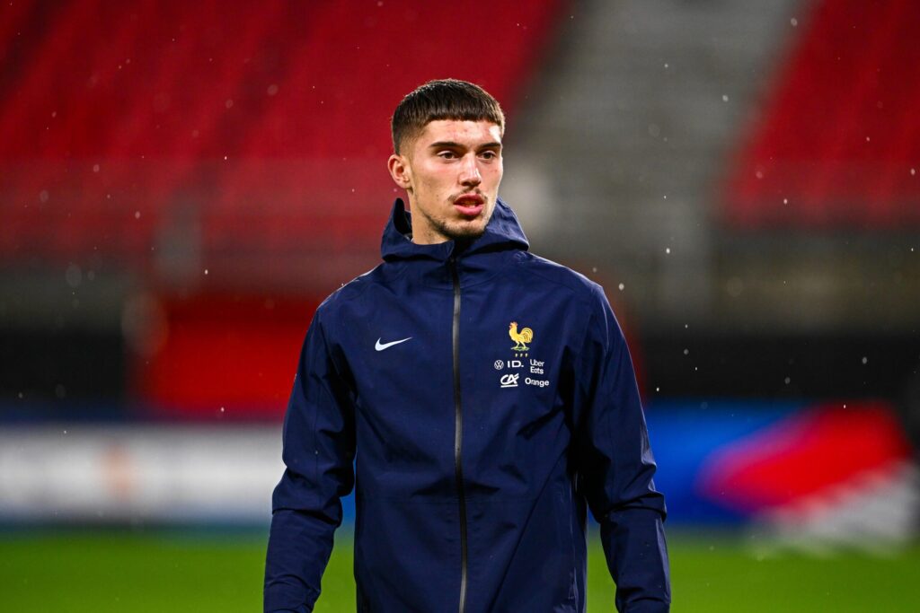 Robin RISSER of France during the U21 Friendly match between France and Germany at Stade du Hainaut on November 19, 2024 in Valenciennes, France. (Photo by Baptiste Fernandez/Icon Sport) - Photo by Icon Sport l Ligue 1