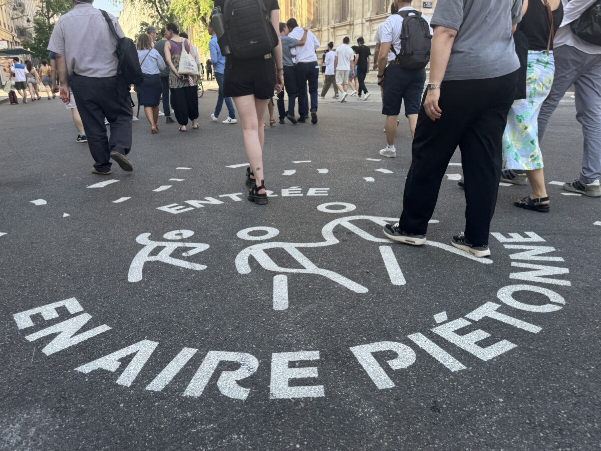 Exit les voitures, place aux piétons sur la Presqu'île de Lyon
