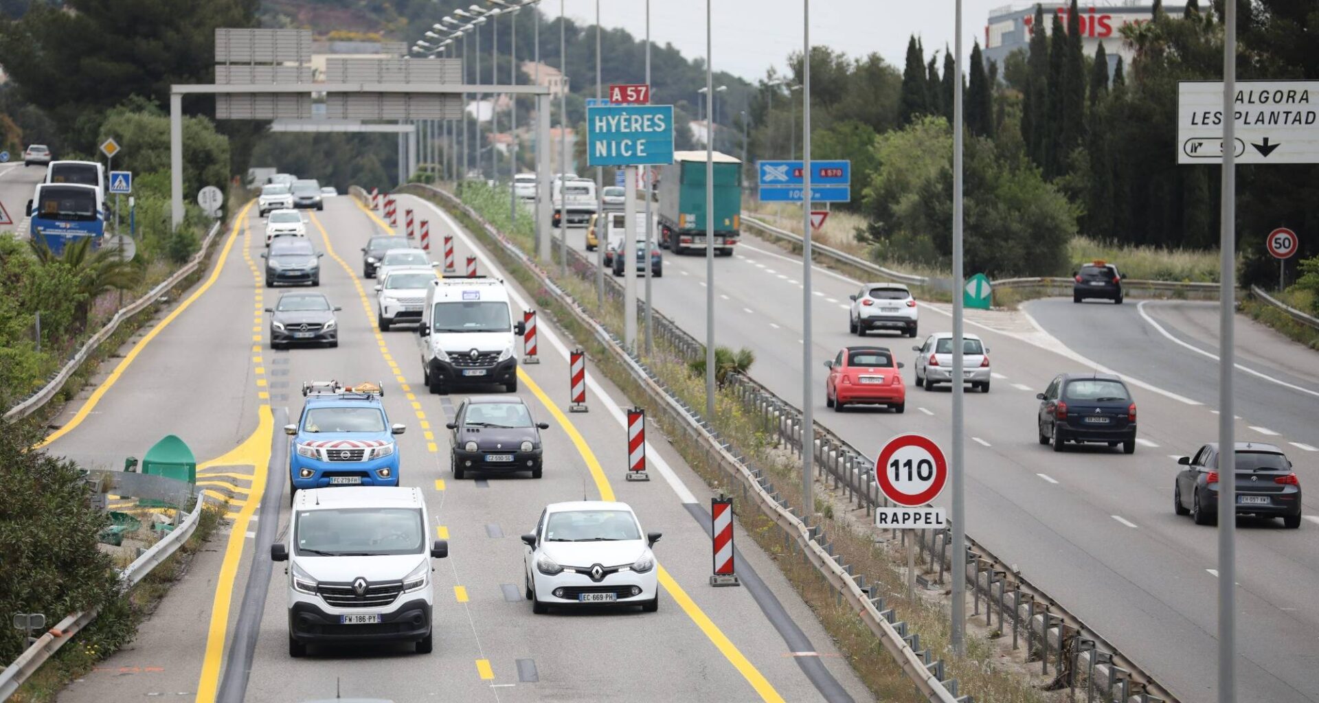 Un accident sur l'A57 ralentit considérablement la circulation autour de Toulon ce mardi