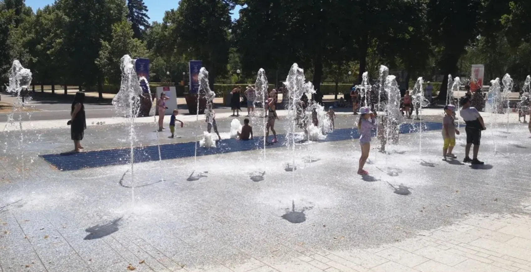 les jets d’eau du parc de la pépinière sont de retour