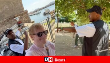 Scène insolite en France: Ed Sheeran et Soprano se retrouvent pour jouer à la pétanque à Marseille (VIDÉO)