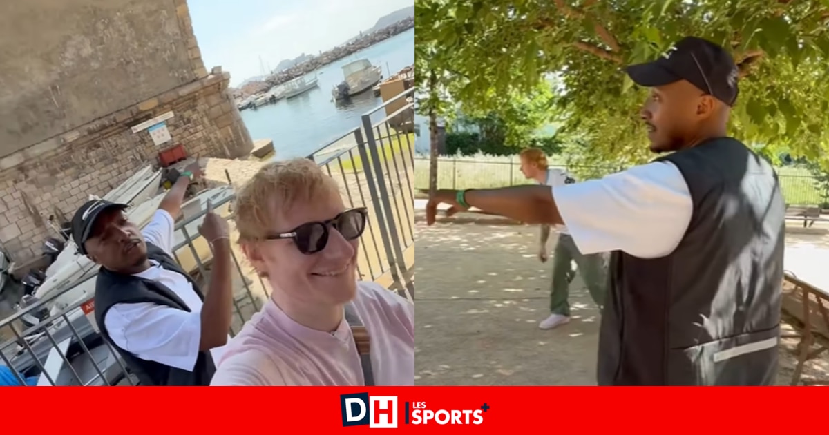Scène insolite en France: Ed Sheeran et Soprano se retrouvent pour jouer à la pétanque à Marseille (VIDÉO)