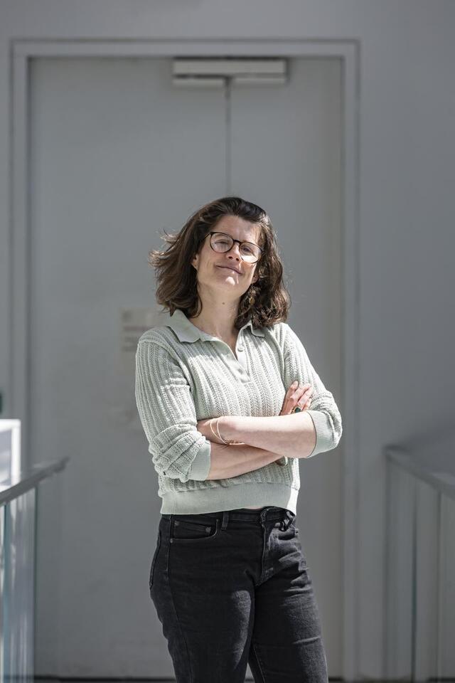 photo capucine vever, artiste dont l’installation dunking island est exposée dans la chapelle de l’oratoire du musée d’arts de nantes.  ©  photo presse océan-thierry butzbach