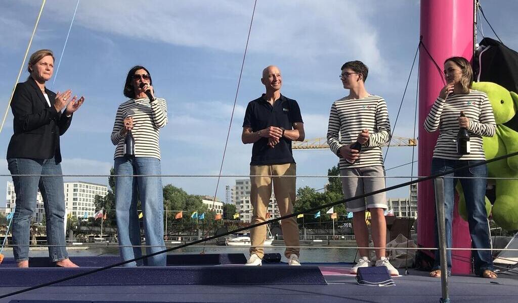 Débord de Loire : L’Imoca Les P’tits Doudous baptisé, le festival est lancé à Nantes