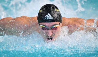 Natation. Maxime Grousset améliore le record de France sur 50 m papillon à Montpellier . Sport
