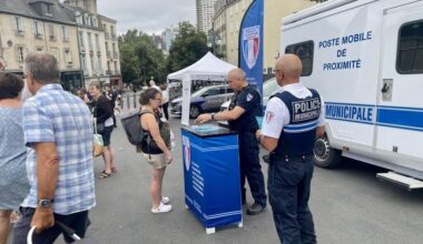 À Rennes, la police sur le marché des Lices pour parler de l’opération tranquillité vacances
