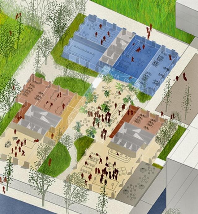 photo le visuel de nfu prod laisse entrevoir la future configuration d’echosphère, sur l’îlot dean.  ©  nfu prod