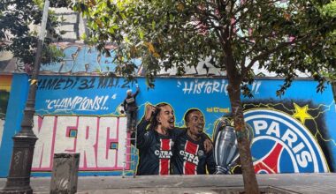 Paris : un street-artist rend hommage au PSG sur une fresque monumentale