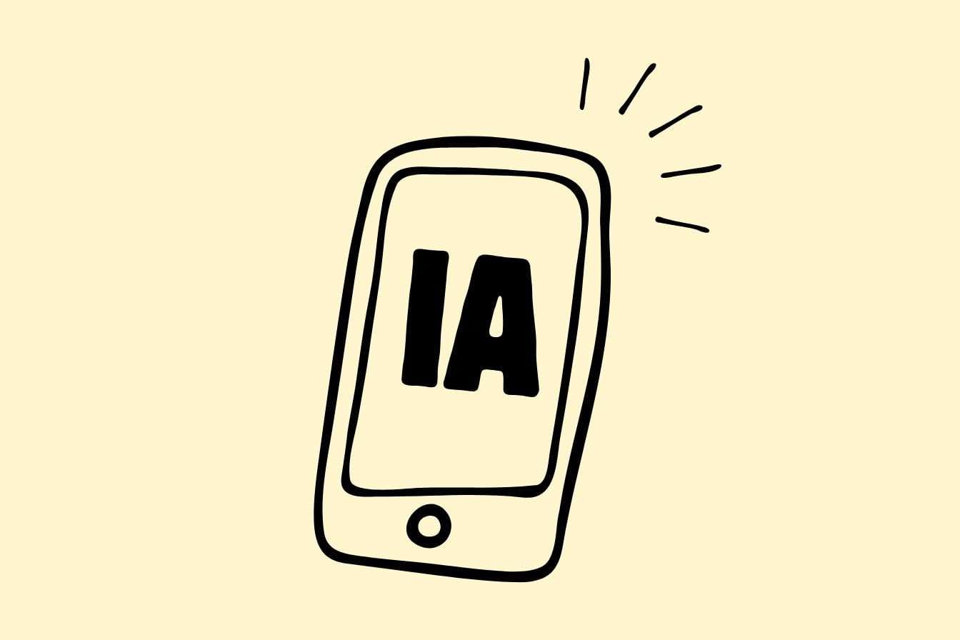 Image d'illustration. Smartphone IA