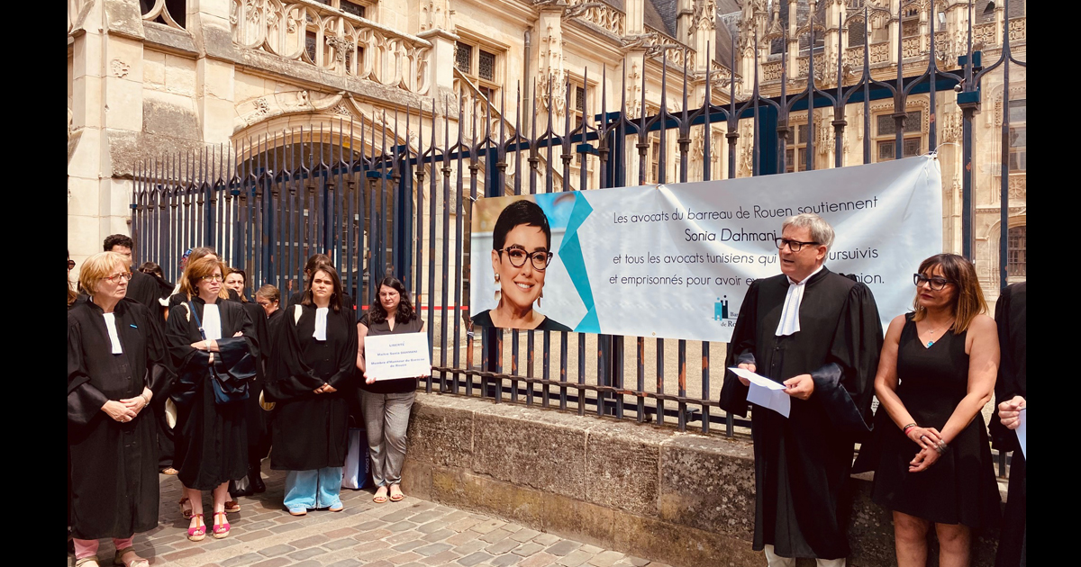 Les avocats du Barreau de Rouen solidaires avec Sonia Dahmani