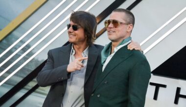 Tom Cruise, retrouvailles surprises avec Brad Pitt à l'avant-première de F1