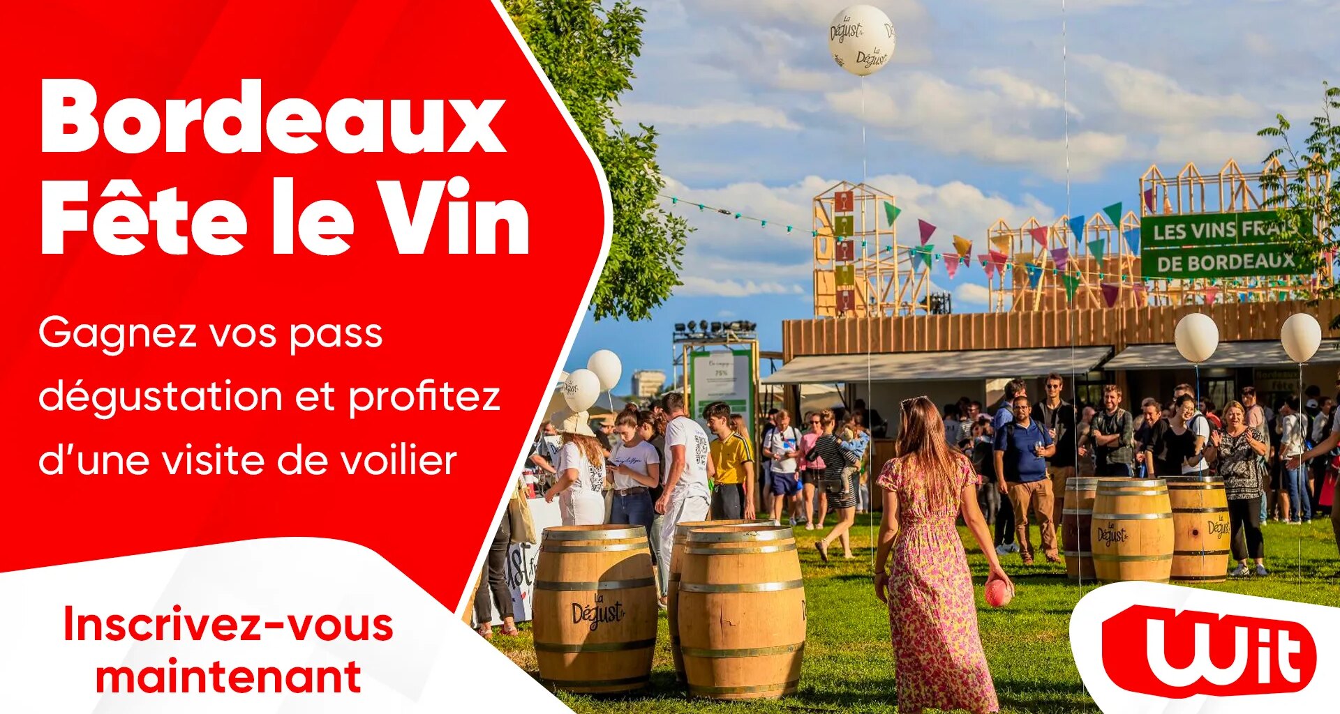 Bordeaux Fête le Vin : gagnez vos pass dégustation et profitez d'une visite de voilier