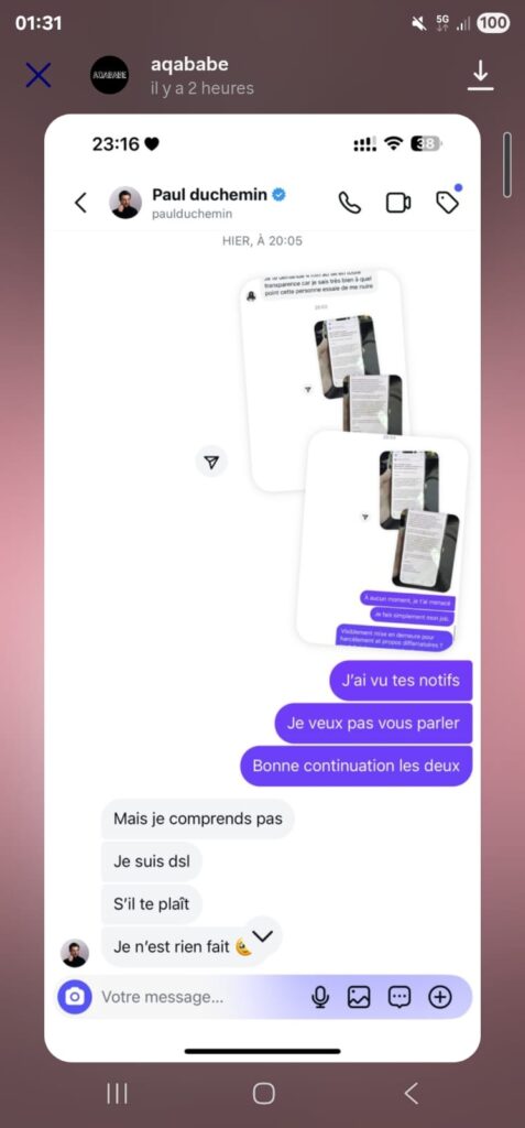 Affaire Iris Mittenaere vs Aqababe : Paul Duchemin, le meilleur ami de l’ex Miss France, tente de sauver sa peau