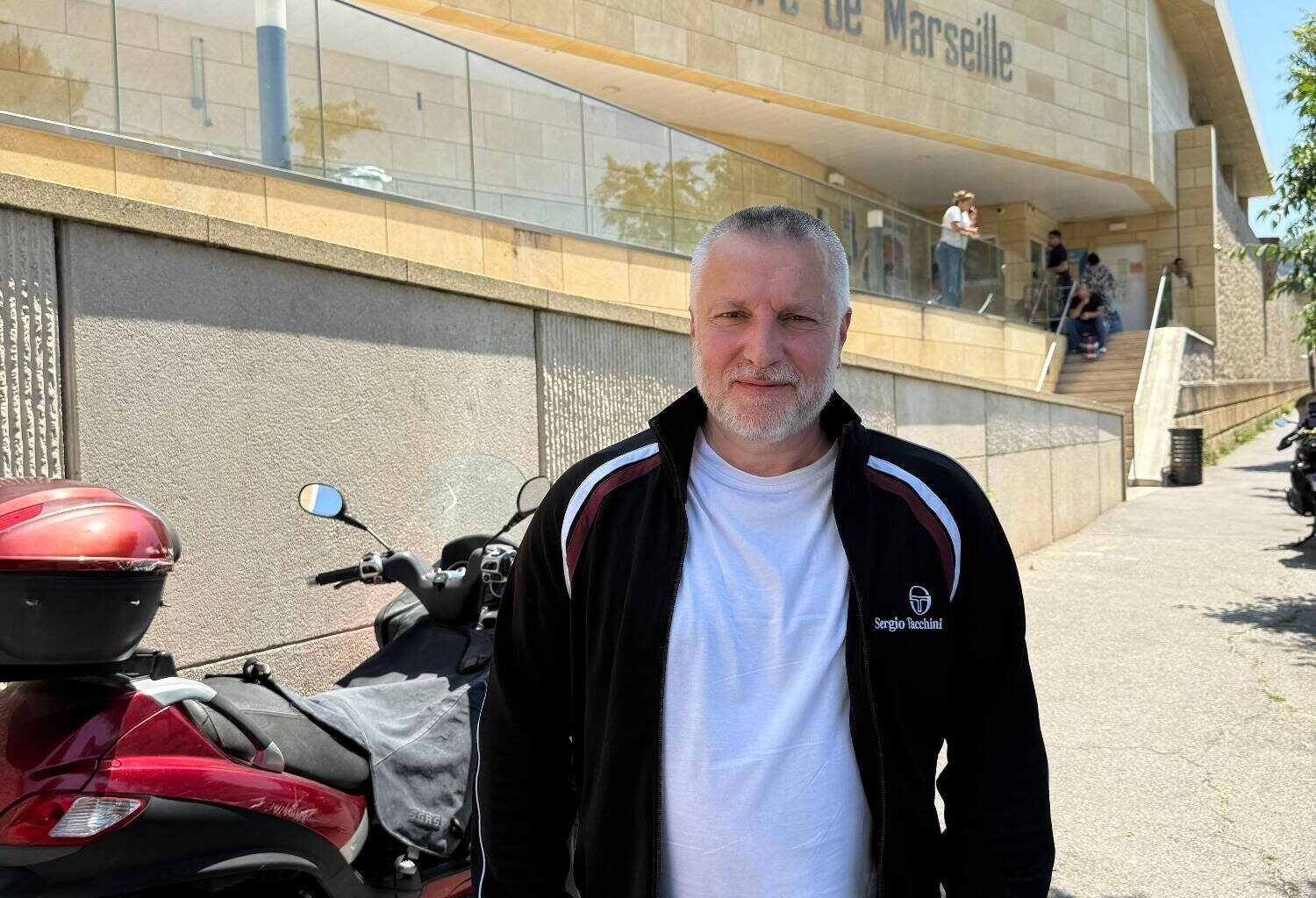 L'animateur de Skyrock Fred Musa au centre pénitentiaire des Baumettes à Marseille pour un atelier radio