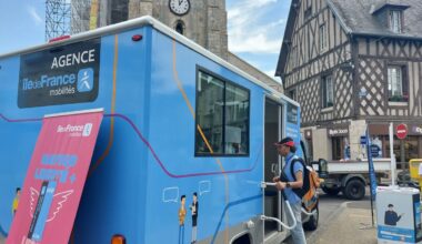 Transports : le camion d’Île-de-France Mobilités va vers les usagers éloignés des gares