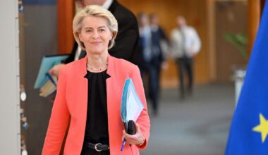 La présidente de la Commission, Ursula von der Leyen, à Bruxelles le 4 juin 2025