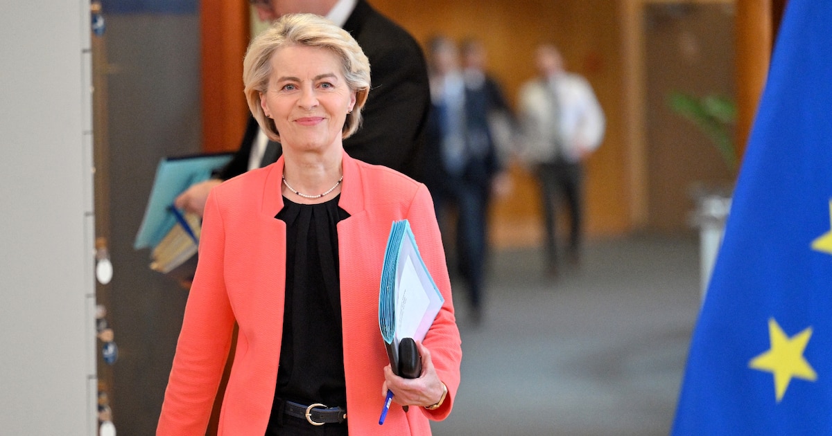 La présidente de la Commission, Ursula von der Leyen, à Bruxelles le 4 juin 2025