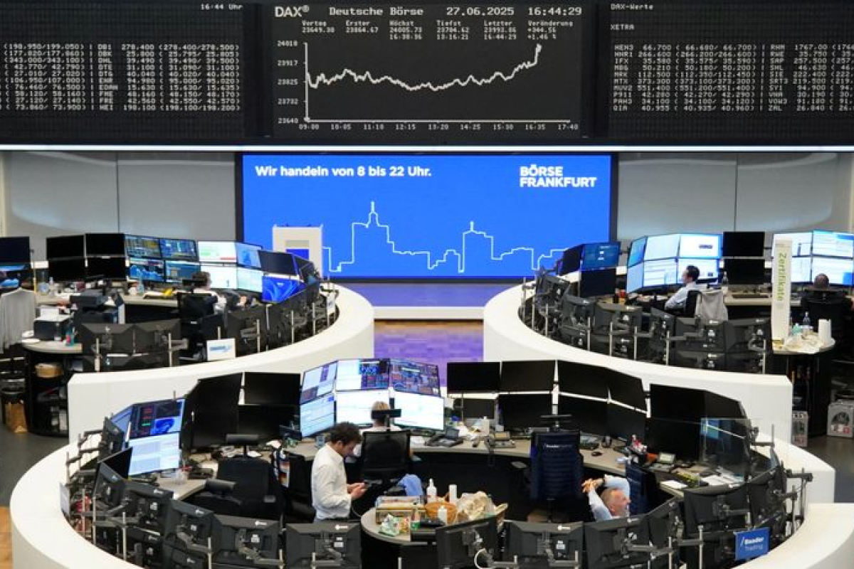 L'Europe termine dans le vert avec l'apaisement des tensions internationales - 27/06/2025 à 17:54