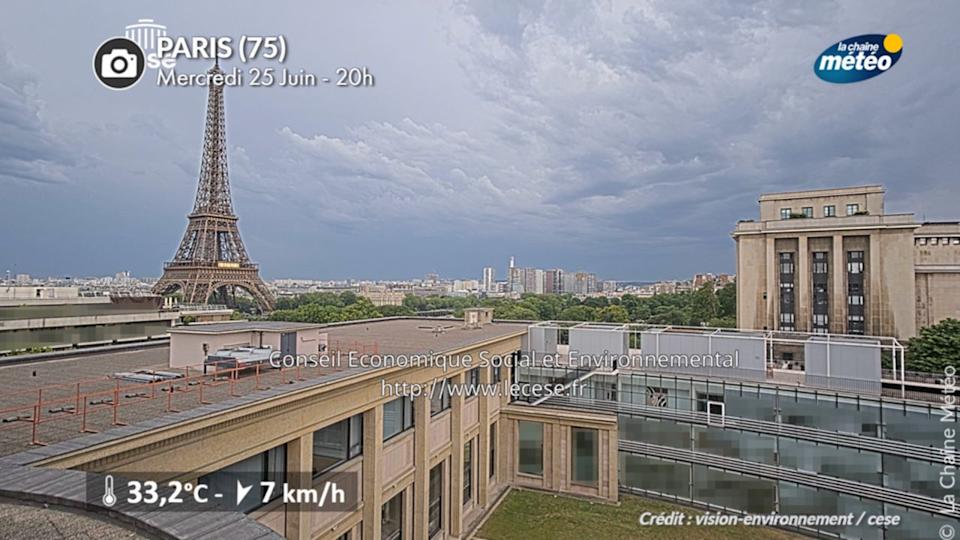 Orage en approche de Paris ce soir
