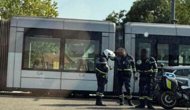 la ligne B du tram interrompue plus d'une heure après un accident