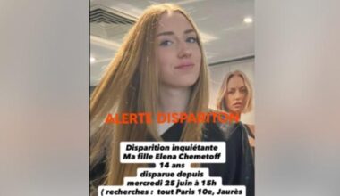 des recherches en cours pour retrouver Elena, une adolescente disparue depuis mercredi