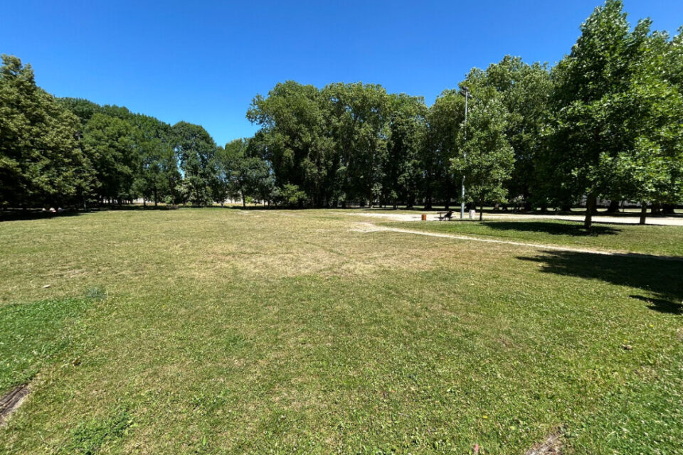 En 2027, la future aire de jeux prendra place sur cette parcelle du parc de la Pépinière.