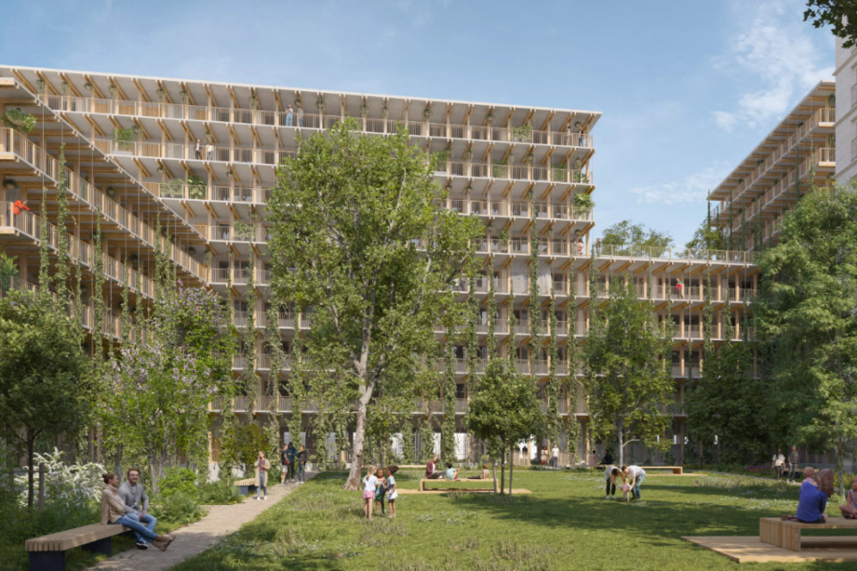 Des jardins et un potager seront intégrés au projet Alma Petra, dnas le quartier Gerland à Lyon.