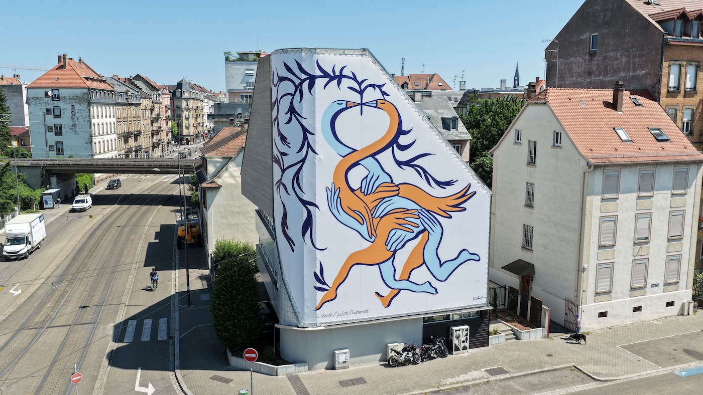 à Strasbourg, une nouvelle fresque de 200 m2 se dévoile