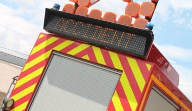 un accident de la route provoque la coupure de cette route