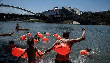 250 personnes sautent dans le Rhône, "on était bien dans l'eau"