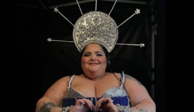 Portrait de Barbara Butch lors de la cérémonie d’ouverture des Jeux de Paris 2024