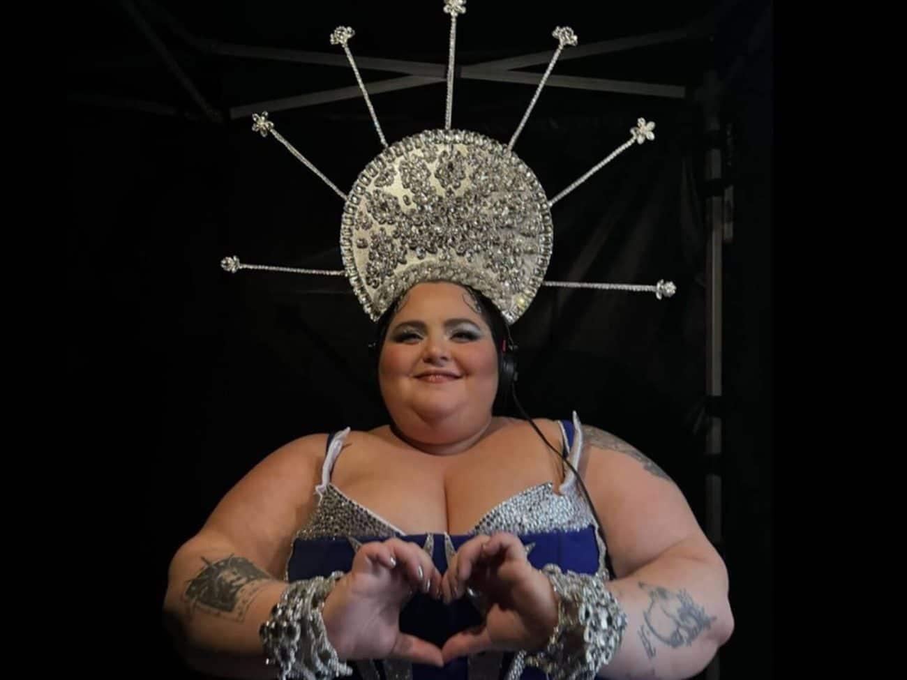 Portrait de Barbara Butch lors de la cérémonie d’ouverture des Jeux de Paris 2024