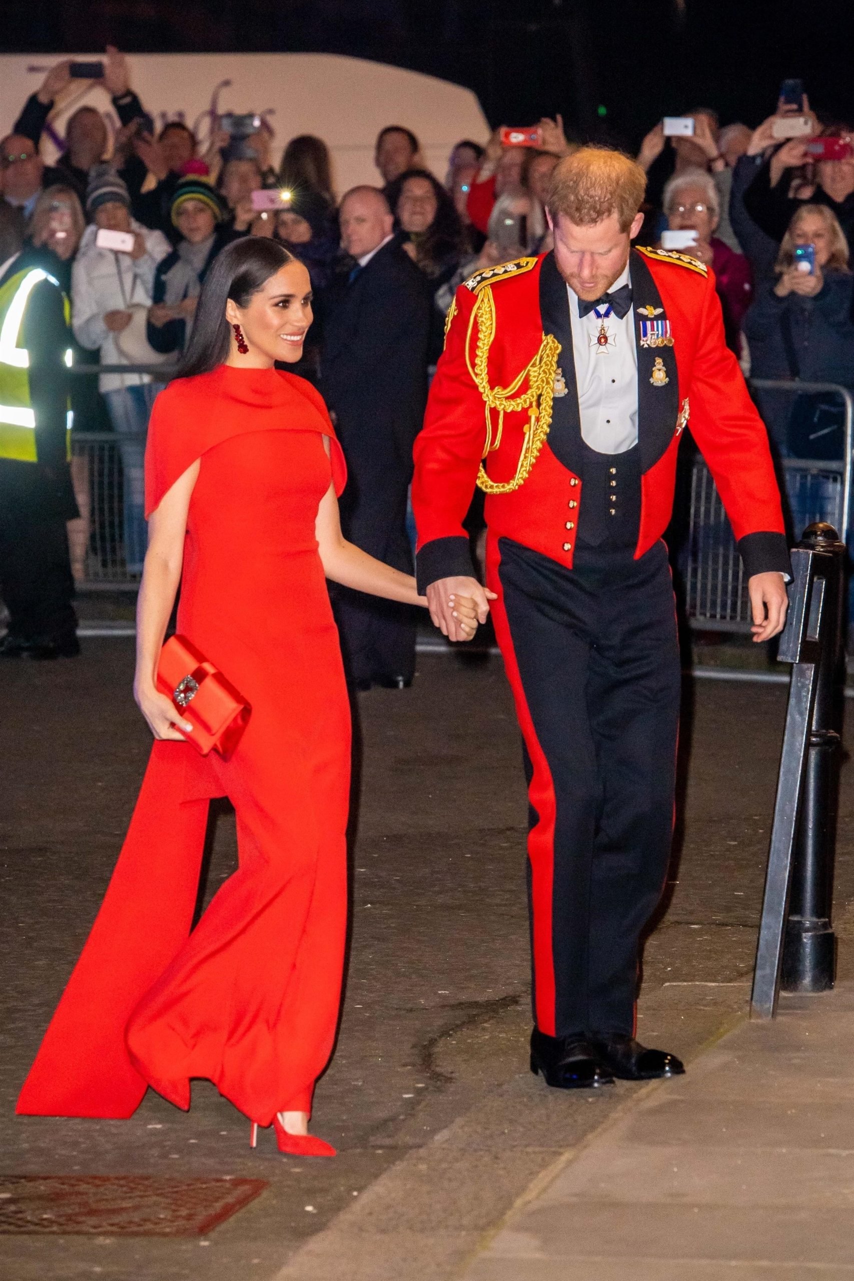 Le prince Harry, duc de Sussex, et Meghan Markle, duchesse de Sussex assistent au festival de musique de Mountbatten au Royal Albert Hall de Londres, Royaume Uni, le 7 mars 2020.