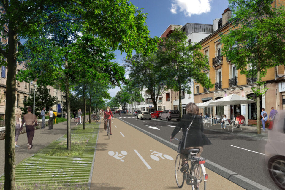 Le boulevard d'Austrasie va accueillir une piste cyclable bidirectionnelle et de nouveaux espaces végétalisés.