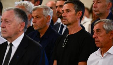 Aulas, Giresse, Domenech, Benzema... en images, les personnalités du monde du football rendent un dernier hommage à Bernard Lacombe