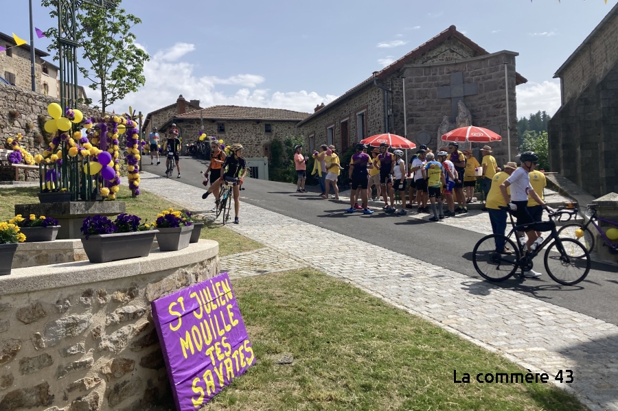 Saint-Julien-Molhesabate aux petits soins pour les cyclistes de l'Ardéchoise