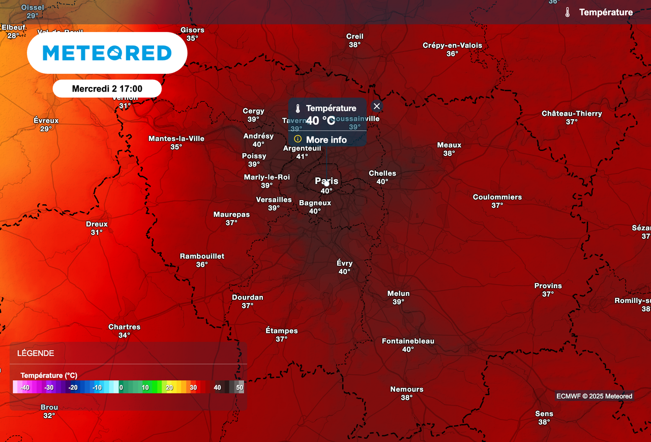40°C à Paris et en Île-de-France la semaine prochaine ? Quelles seront les journées les plus chaudes ?
