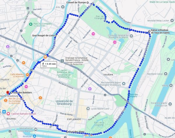 itinéraire autour de l’eau screenshot maps