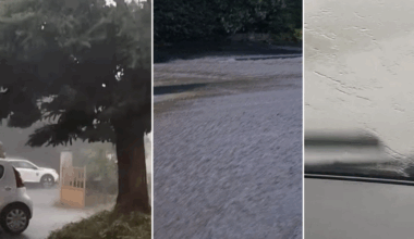 Un orage puissant avec vent et grêle secoue des communes du Rhône, les images du déluge