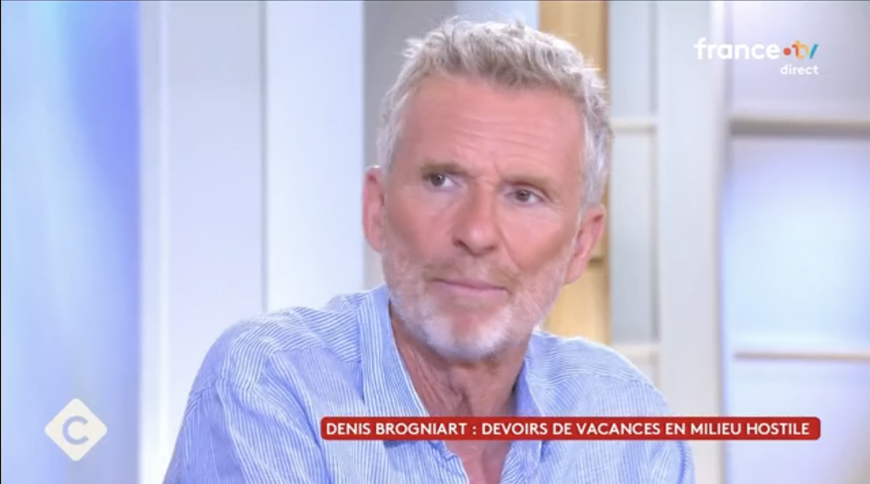 Denis Brogniart évoque l’attitude de ses beaux-parents, Anne-Elisabeth Lemoine le fait vite redescendre sur Terre