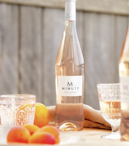 Rosé vin minuty
