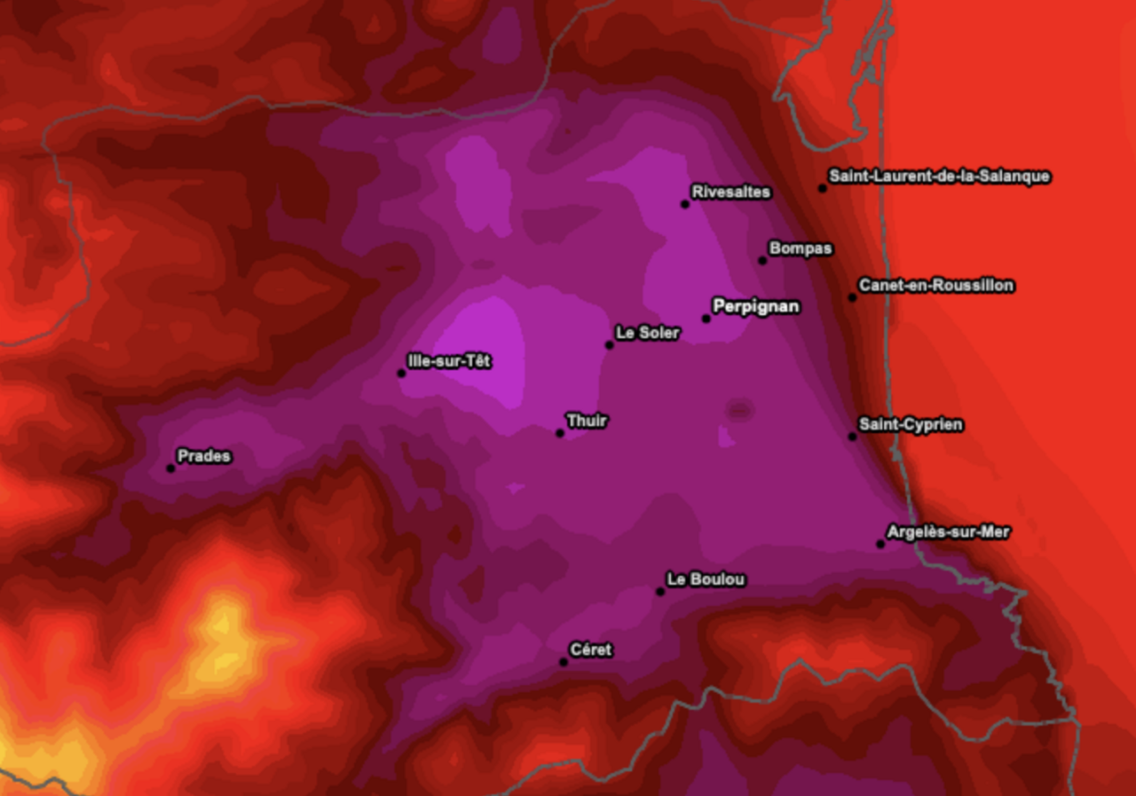 Canicule. Un phénomène météo redouté arrive sur Perpignan : il va faire jusqu'à 41 degrés - Actu.fr