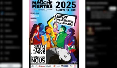 L’affiche de la marche des fiertés 2025. Photo © Capture d’écran DILCRAH